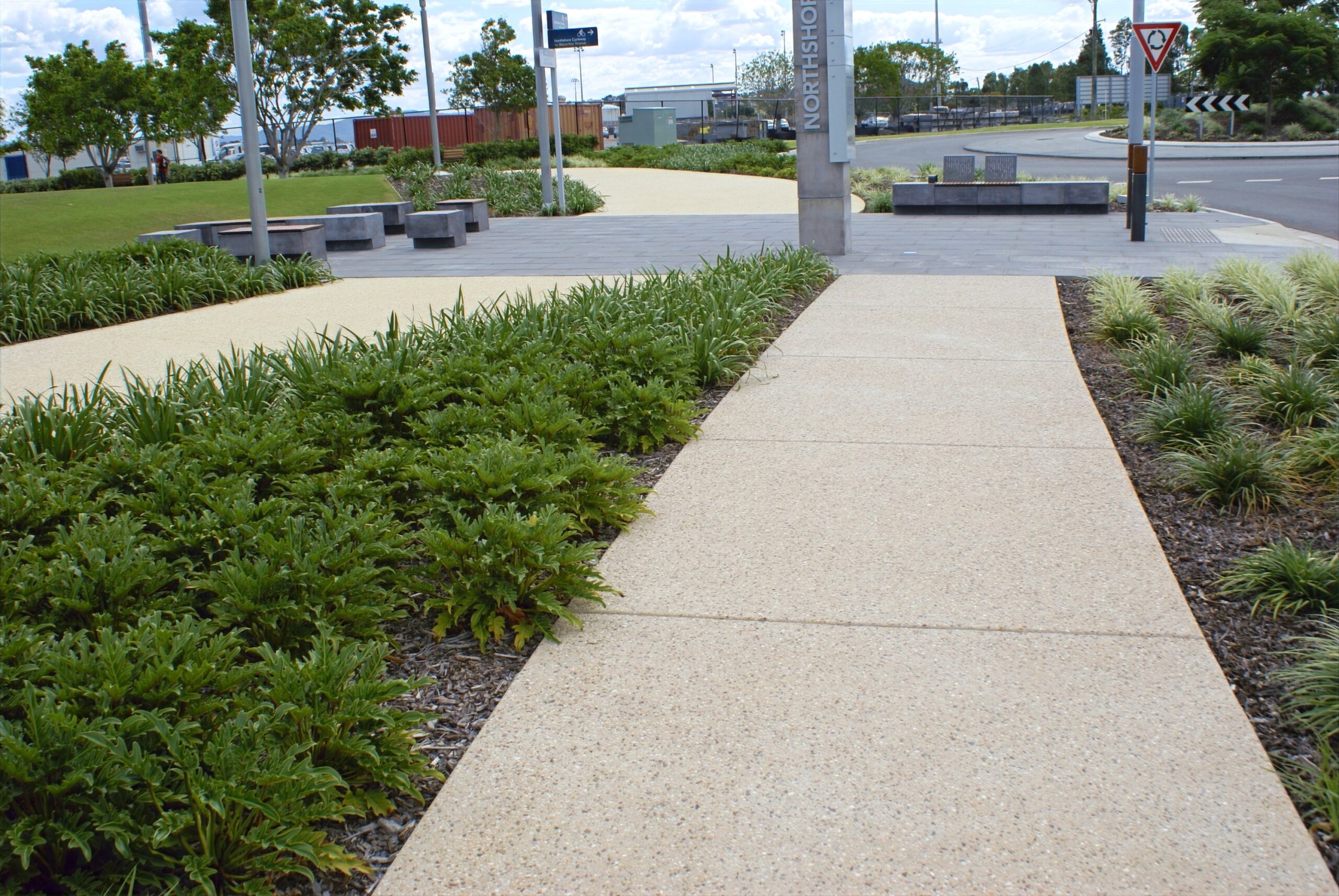 Commercial concrete pathway Gold Coast