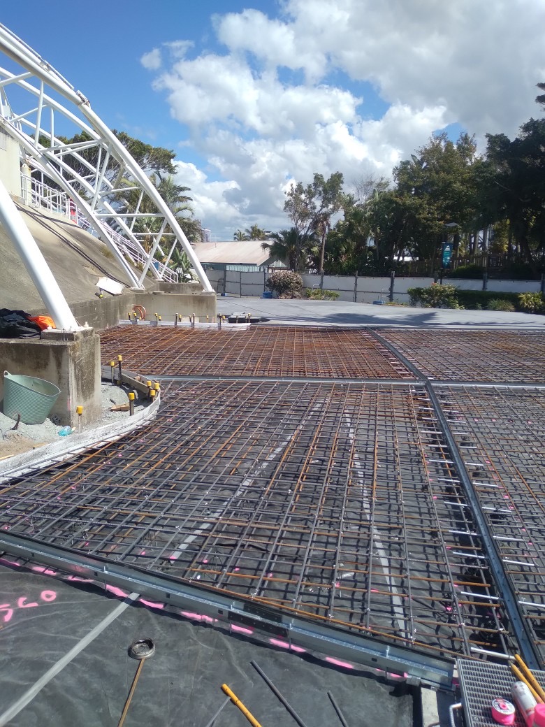Sea World Dolphin Stadium Concrete Pour - OSM Concrete