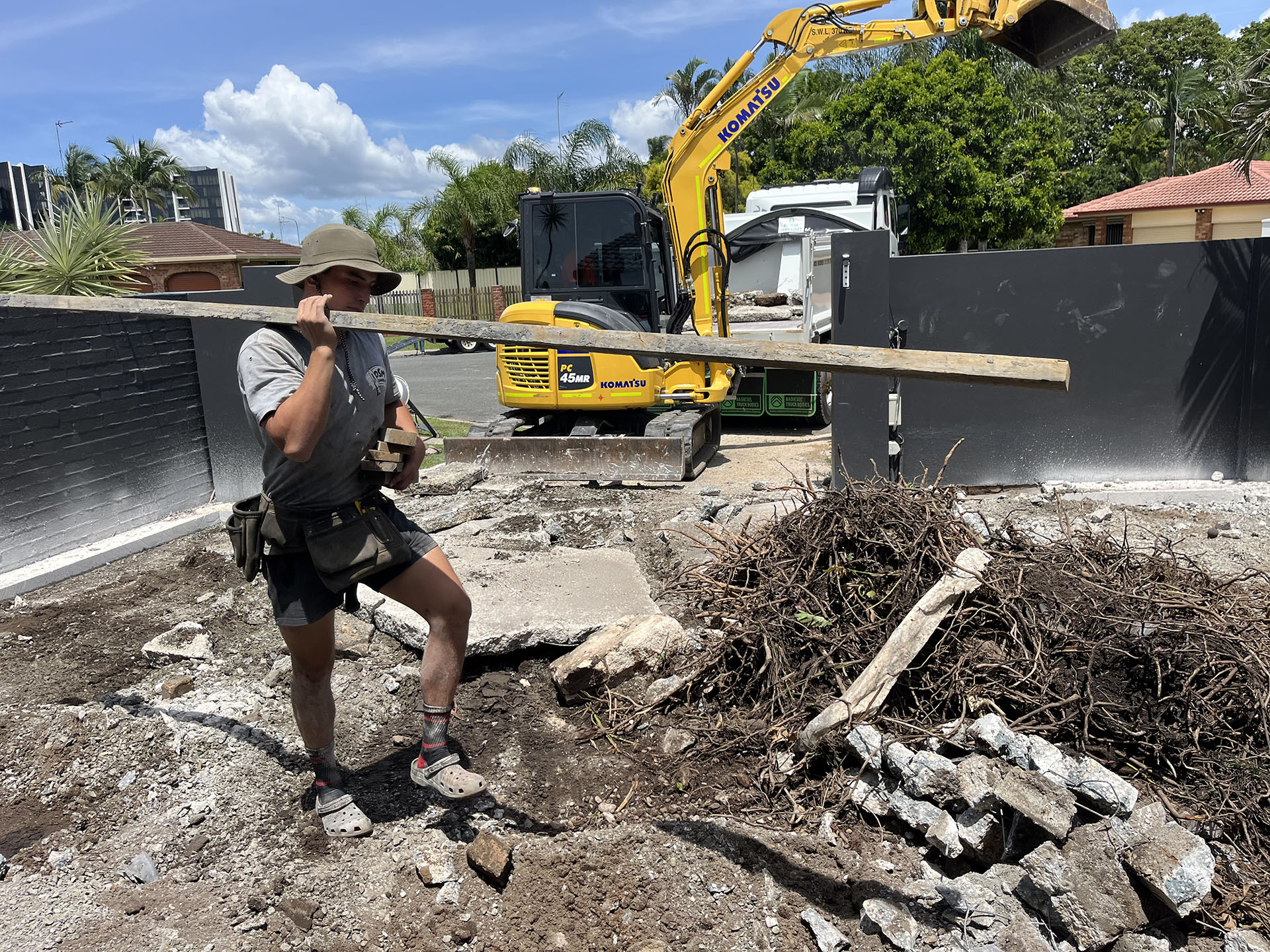 Excavation and concrete replacement preparation Gold Coast