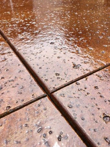 Decorative concrete resurfacing close-up Gold Coast