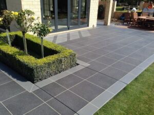 Decorative concrete entrance paving Gold Coast